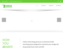 Tablet Screenshot of cabezaadvertising.com